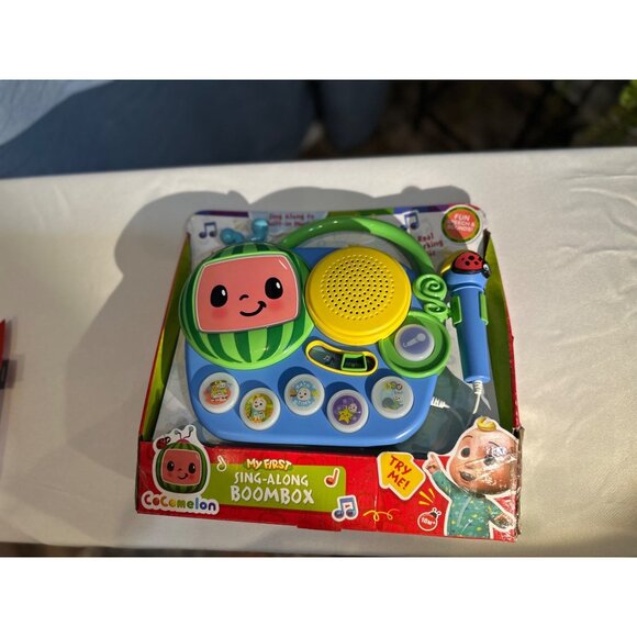 Cocomelon Musical Learning Karaoke Machine Toy with Microphone & Buttons - Picture 3 of 7